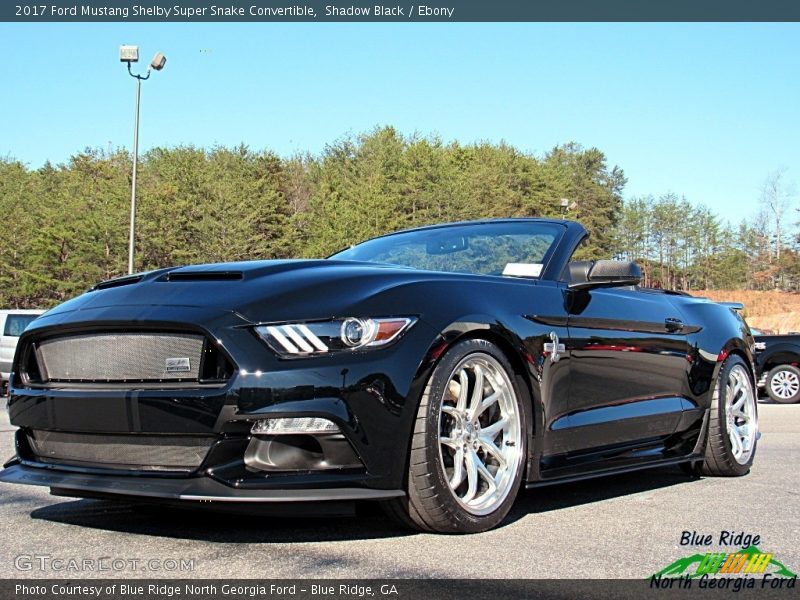 Shadow Black / Ebony 2017 Ford Mustang Shelby Super Snake Convertible