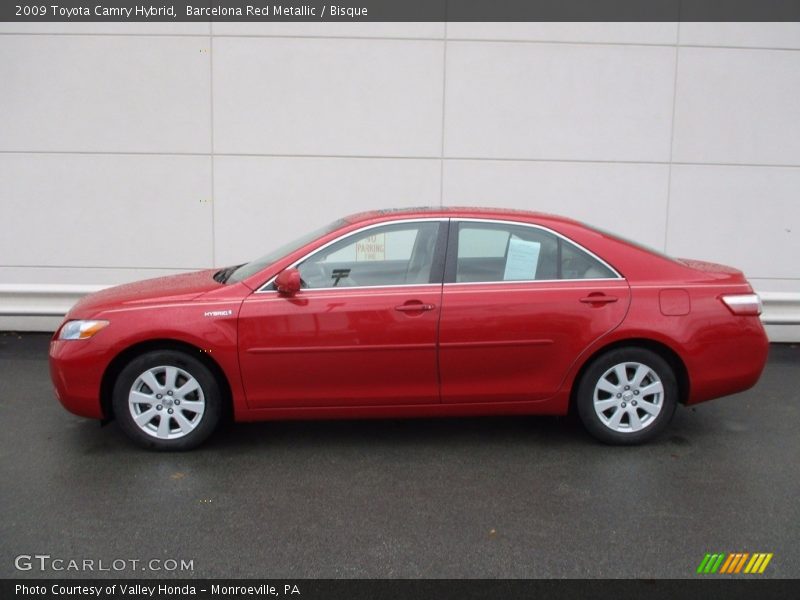 Barcelona Red Metallic / Bisque 2009 Toyota Camry Hybrid