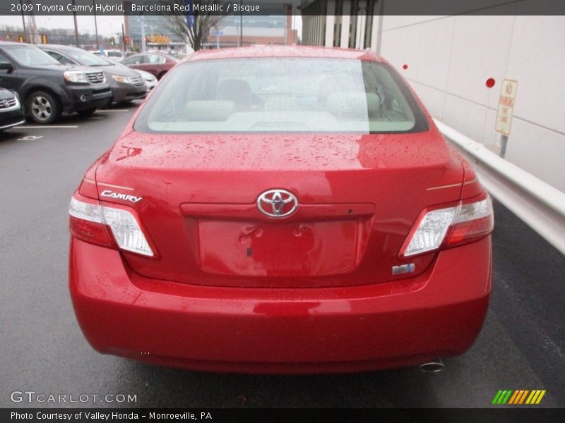 Barcelona Red Metallic / Bisque 2009 Toyota Camry Hybrid