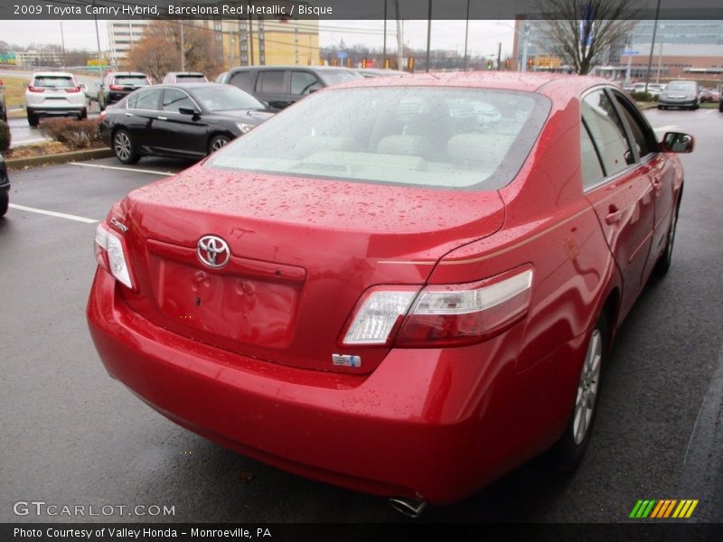 Barcelona Red Metallic / Bisque 2009 Toyota Camry Hybrid