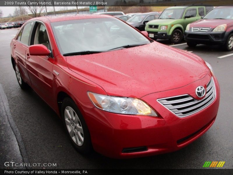 Barcelona Red Metallic / Bisque 2009 Toyota Camry Hybrid