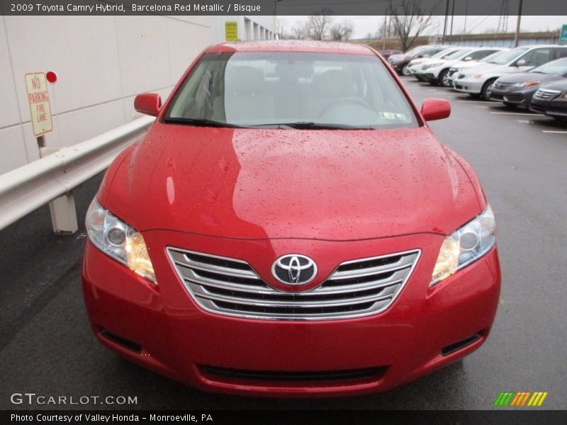 Barcelona Red Metallic / Bisque 2009 Toyota Camry Hybrid