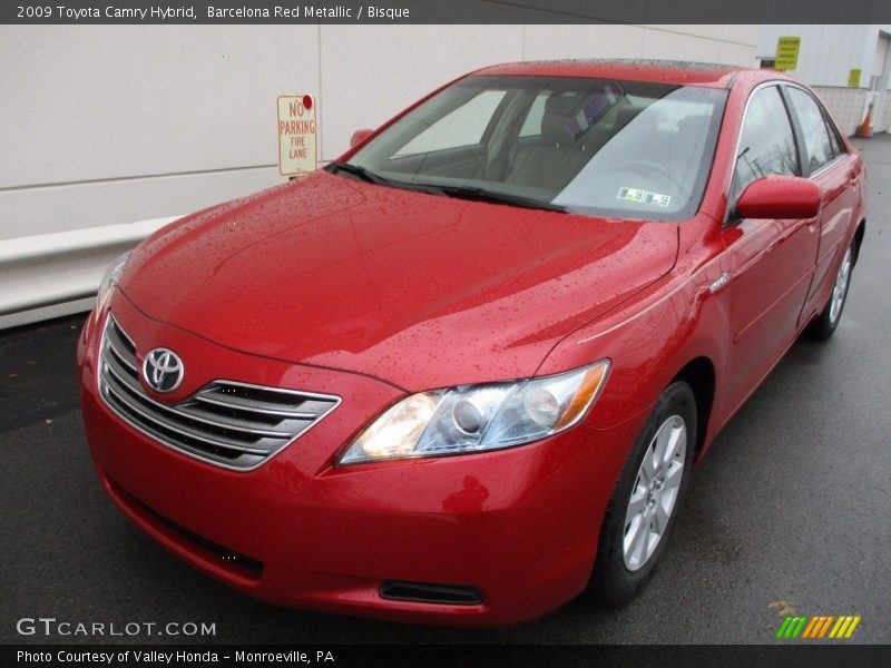 Barcelona Red Metallic / Bisque 2009 Toyota Camry Hybrid