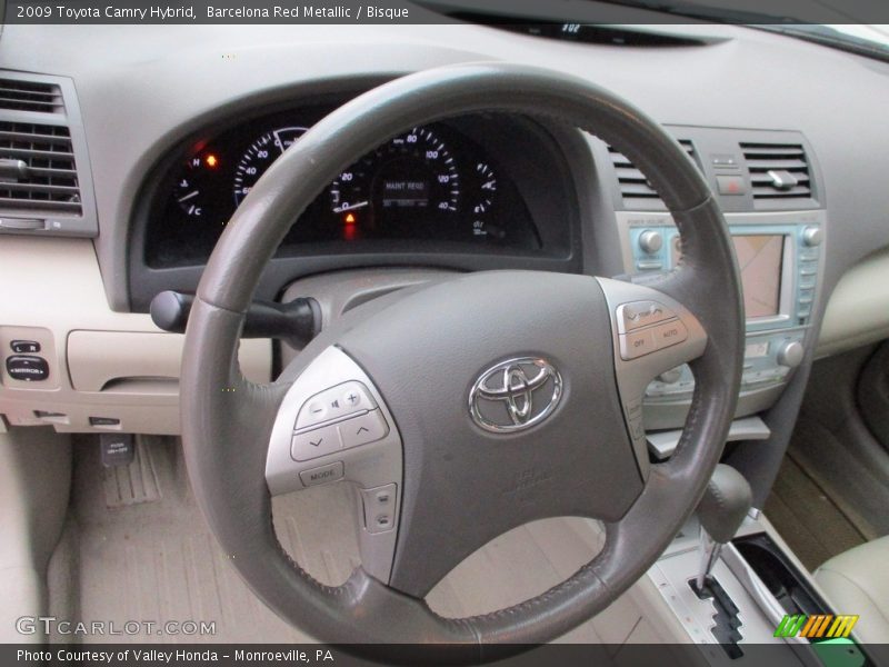 Barcelona Red Metallic / Bisque 2009 Toyota Camry Hybrid