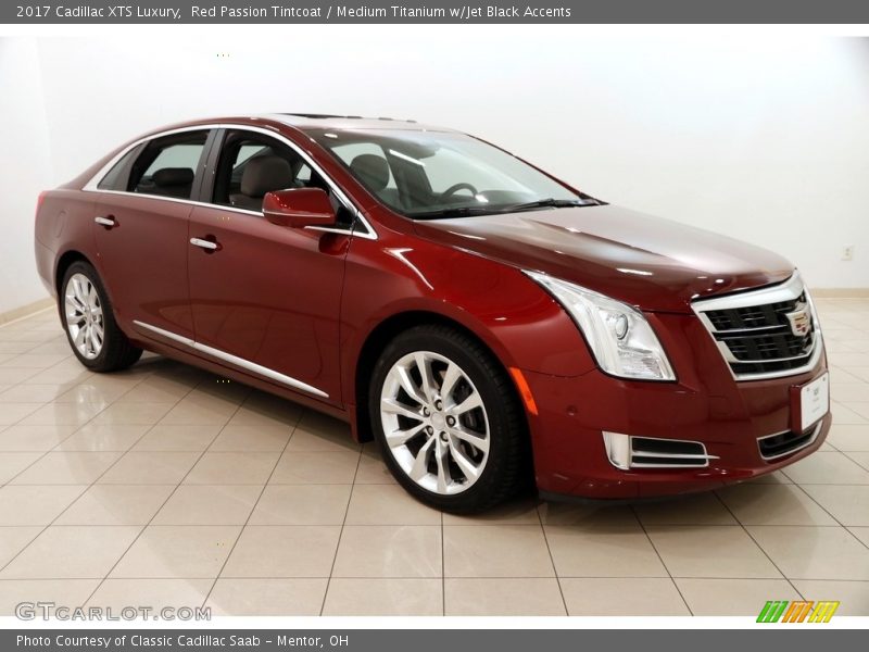 Red Passion Tintcoat / Medium Titanium w/Jet Black Accents 2017 Cadillac XTS Luxury