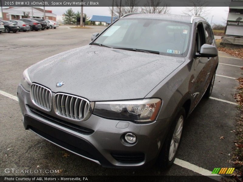 Space Grey Metallic / Black 2015 BMW X3 xDrive28i