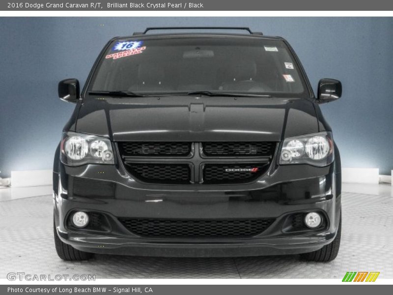 Brilliant Black Crystal Pearl / Black 2016 Dodge Grand Caravan R/T