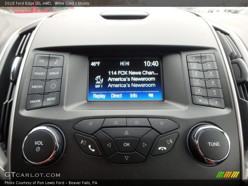 Controls of 2018 Edge SEL AWD