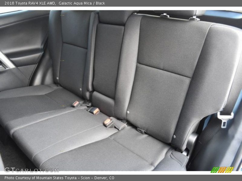 Galactic Aqua Mica / Black 2018 Toyota RAV4 XLE AWD