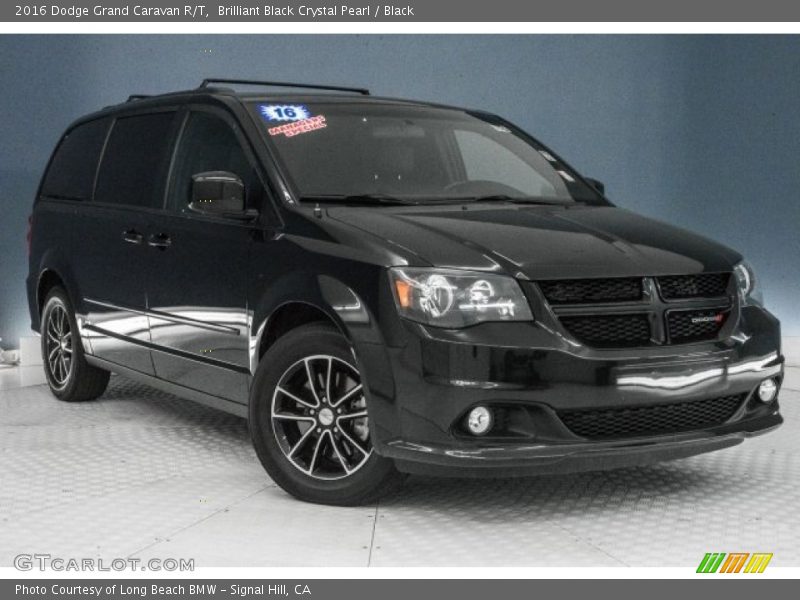 Brilliant Black Crystal Pearl / Black 2016 Dodge Grand Caravan R/T