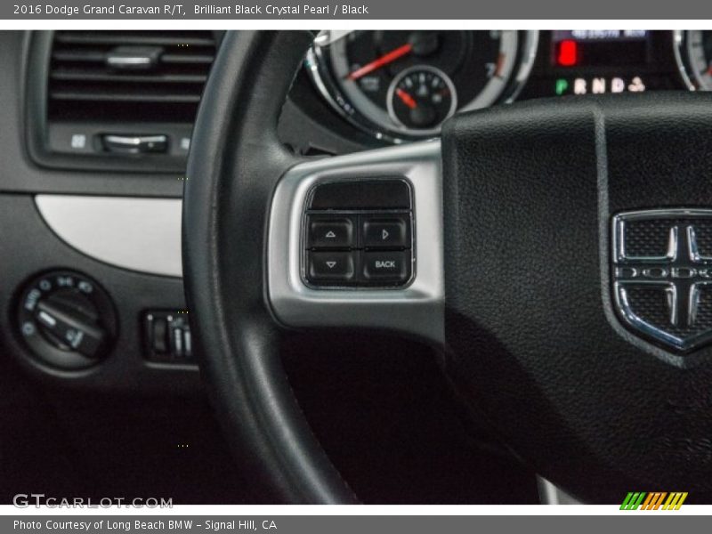Brilliant Black Crystal Pearl / Black 2016 Dodge Grand Caravan R/T