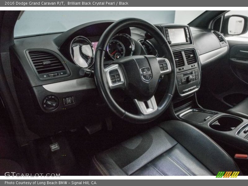 Brilliant Black Crystal Pearl / Black 2016 Dodge Grand Caravan R/T