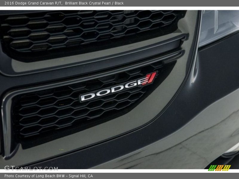 Brilliant Black Crystal Pearl / Black 2016 Dodge Grand Caravan R/T