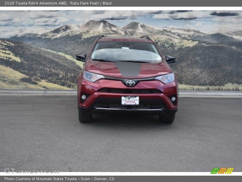 Ruby Flare Pearl / Black 2018 Toyota RAV4 Adventure AWD