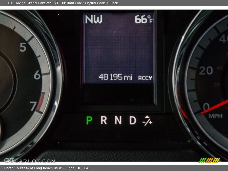 Brilliant Black Crystal Pearl / Black 2016 Dodge Grand Caravan R/T