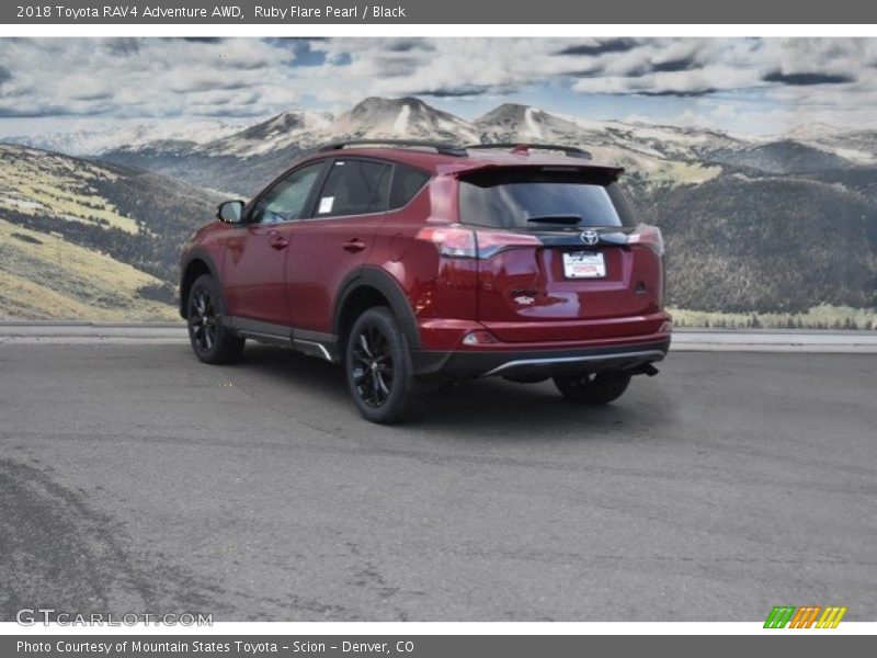 Ruby Flare Pearl / Black 2018 Toyota RAV4 Adventure AWD