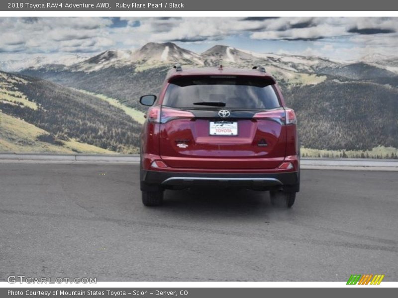 Ruby Flare Pearl / Black 2018 Toyota RAV4 Adventure AWD