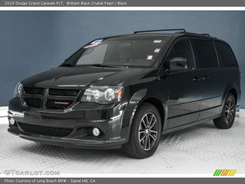 Brilliant Black Crystal Pearl / Black 2016 Dodge Grand Caravan R/T