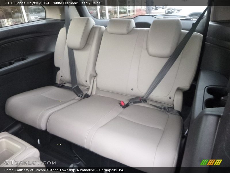 White Diamond Pearl / Beige 2018 Honda Odyssey EX-L