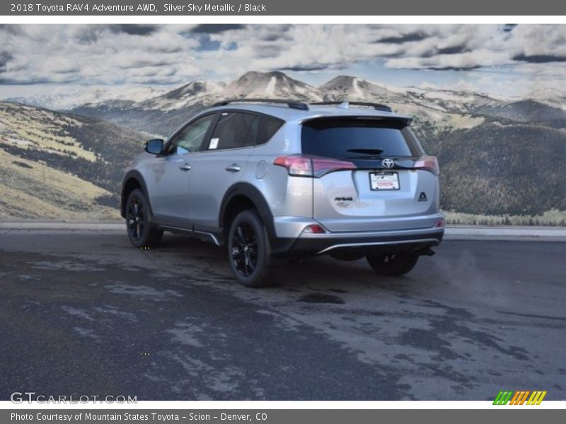 Silver Sky Metallic / Black 2018 Toyota RAV4 Adventure AWD