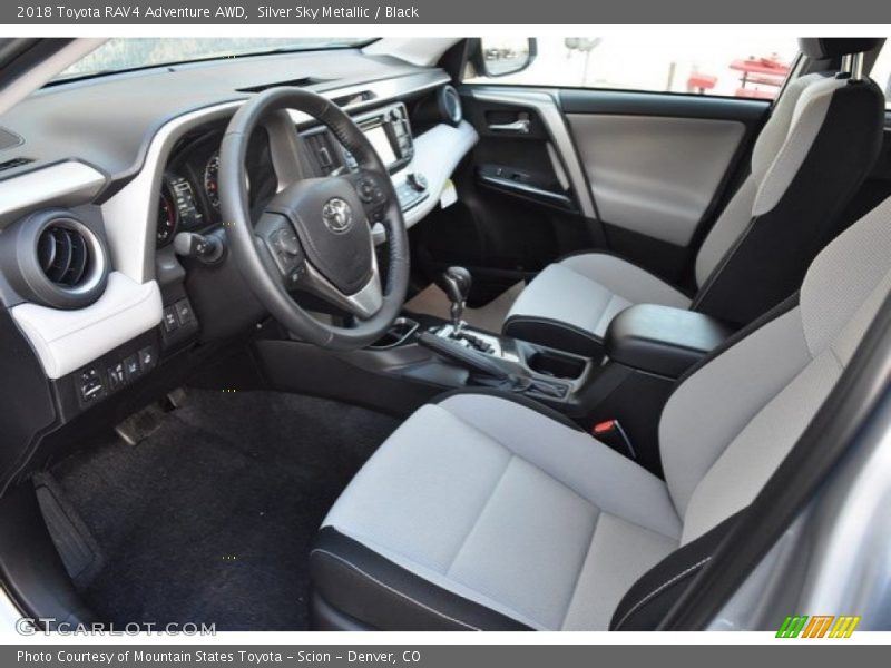 Silver Sky Metallic / Black 2018 Toyota RAV4 Adventure AWD