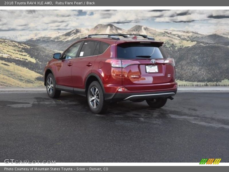 Ruby Flare Pearl / Black 2018 Toyota RAV4 XLE AWD