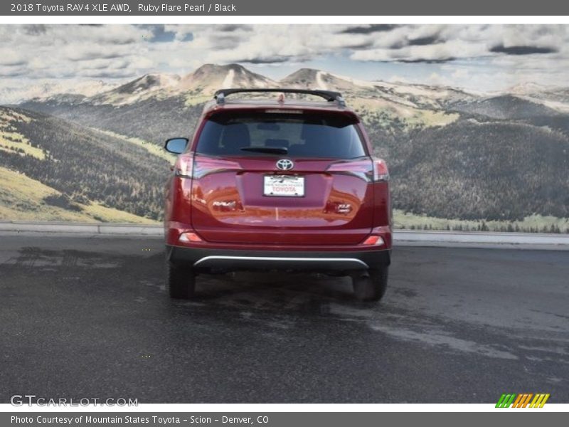 Ruby Flare Pearl / Black 2018 Toyota RAV4 XLE AWD