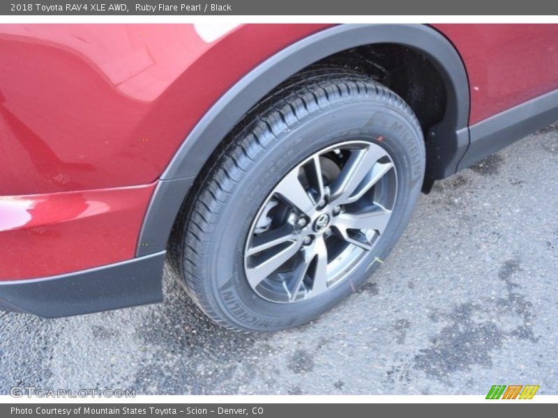 Ruby Flare Pearl / Black 2018 Toyota RAV4 XLE AWD