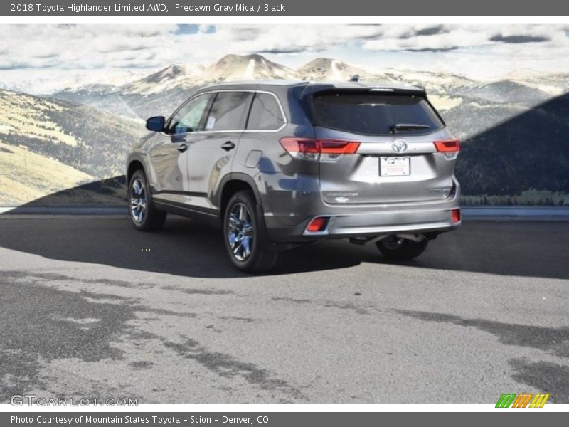 Predawn Gray Mica / Black 2018 Toyota Highlander Limited AWD