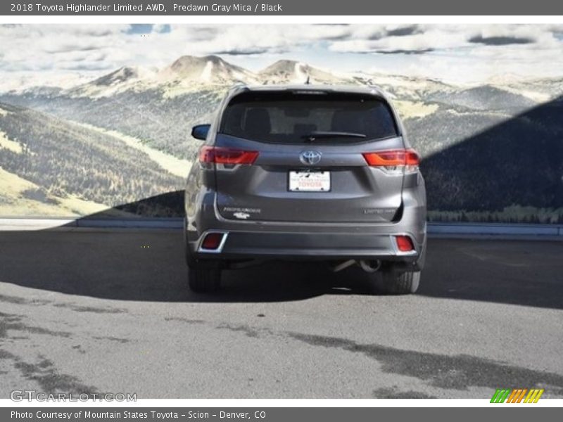 Predawn Gray Mica / Black 2018 Toyota Highlander Limited AWD