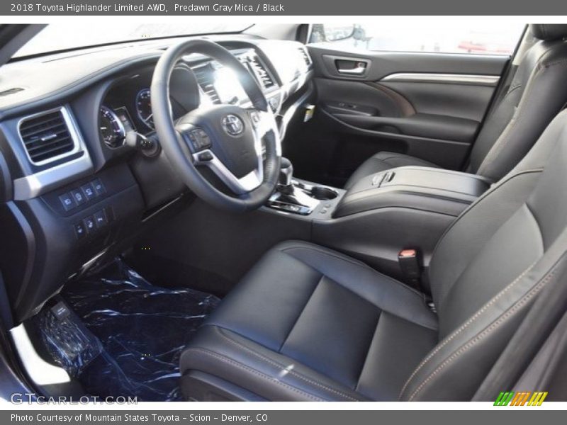 Predawn Gray Mica / Black 2018 Toyota Highlander Limited AWD