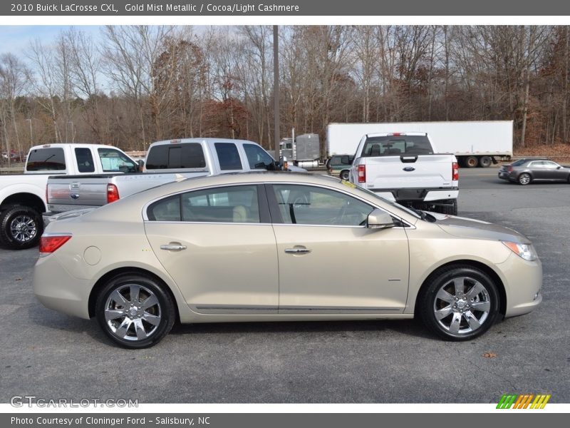 Gold Mist Metallic / Cocoa/Light Cashmere 2010 Buick LaCrosse CXL
