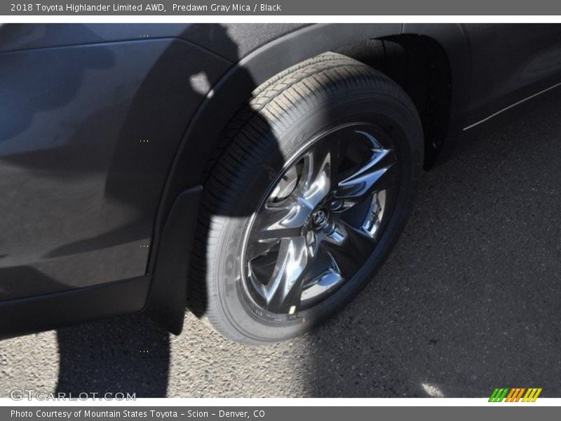 Predawn Gray Mica / Black 2018 Toyota Highlander Limited AWD