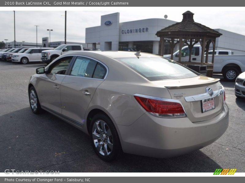 Gold Mist Metallic / Cocoa/Light Cashmere 2010 Buick LaCrosse CXL