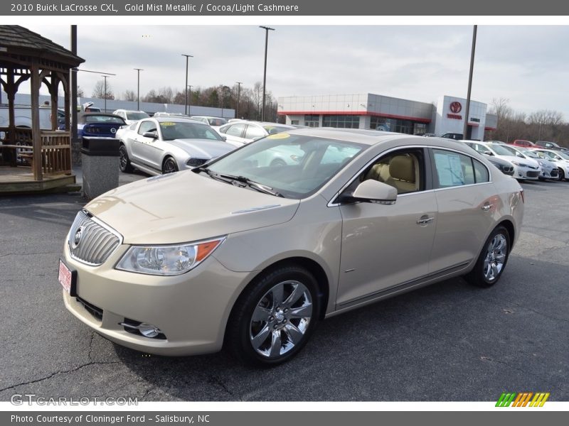 Gold Mist Metallic / Cocoa/Light Cashmere 2010 Buick LaCrosse CXL