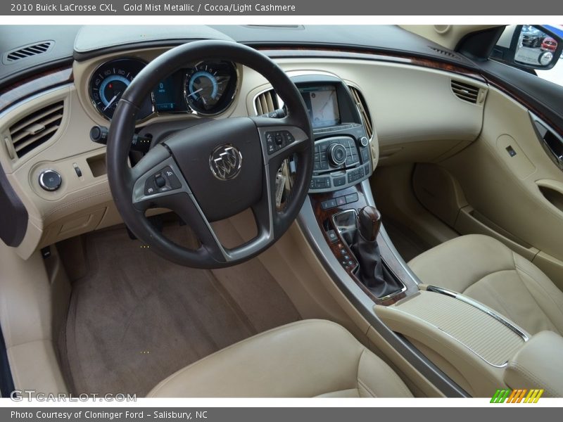 Gold Mist Metallic / Cocoa/Light Cashmere 2010 Buick LaCrosse CXL