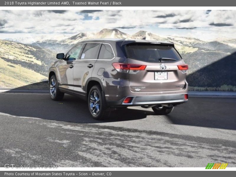 Toasted Walnut Pearl / Black 2018 Toyota Highlander Limited AWD