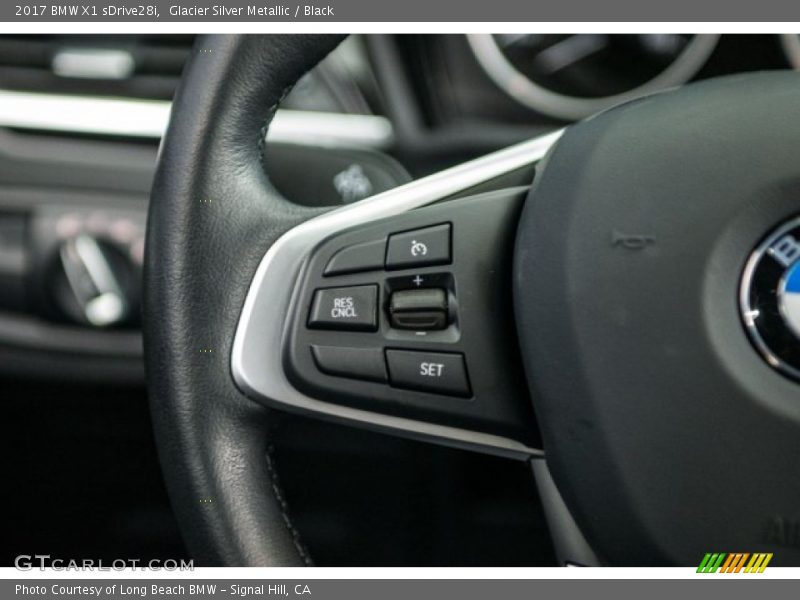 Glacier Silver Metallic / Black 2017 BMW X1 sDrive28i