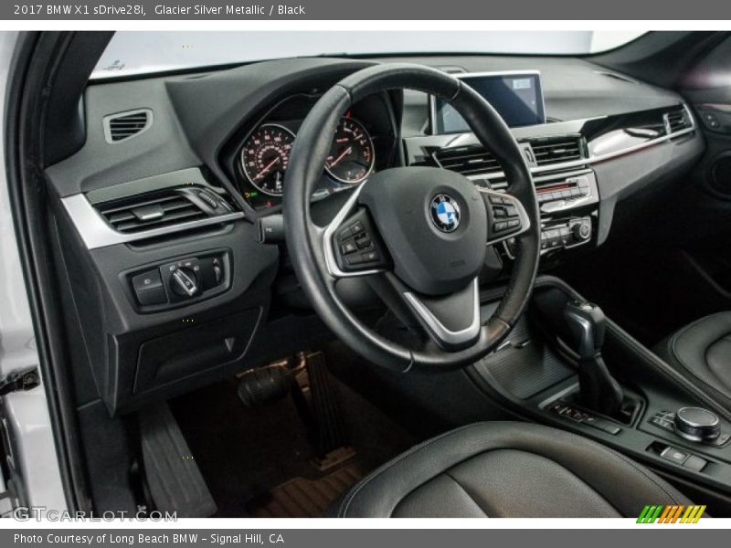 Glacier Silver Metallic / Black 2017 BMW X1 sDrive28i