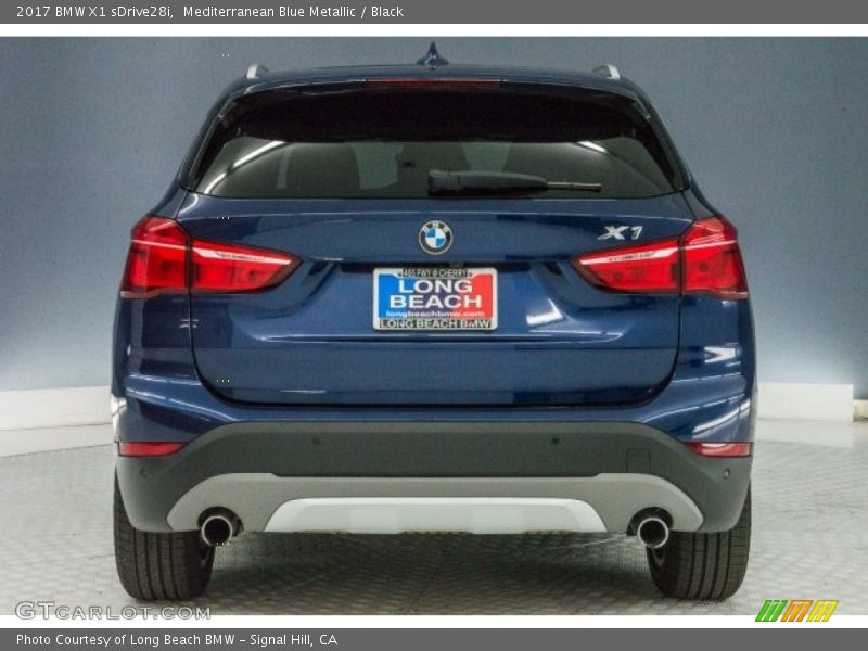 Mediterranean Blue Metallic / Black 2017 BMW X1 sDrive28i
