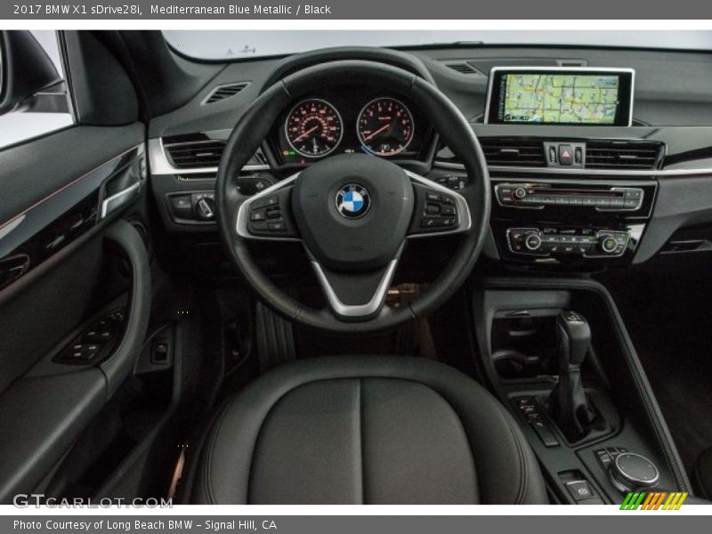 Mediterranean Blue Metallic / Black 2017 BMW X1 sDrive28i