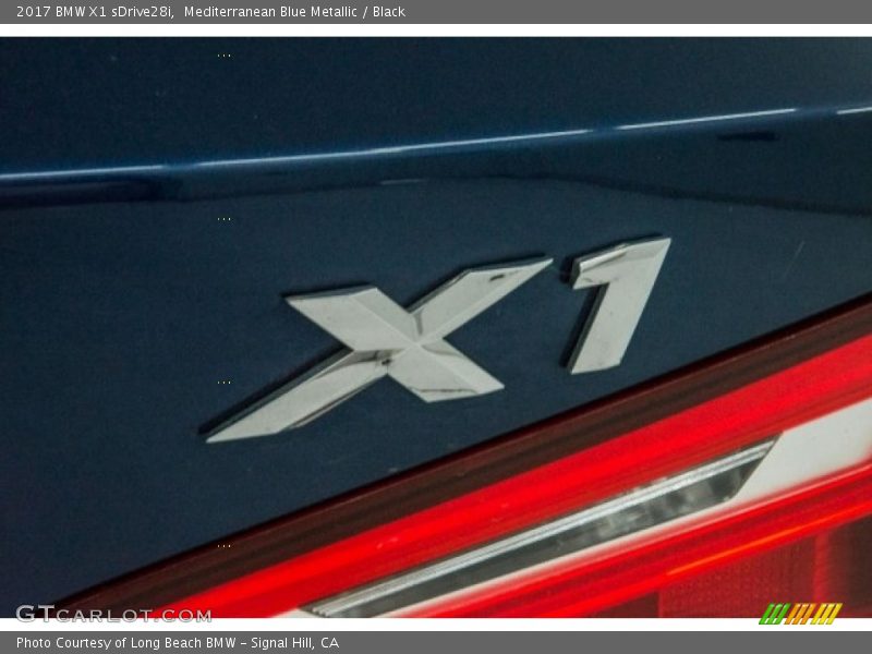 Mediterranean Blue Metallic / Black 2017 BMW X1 sDrive28i