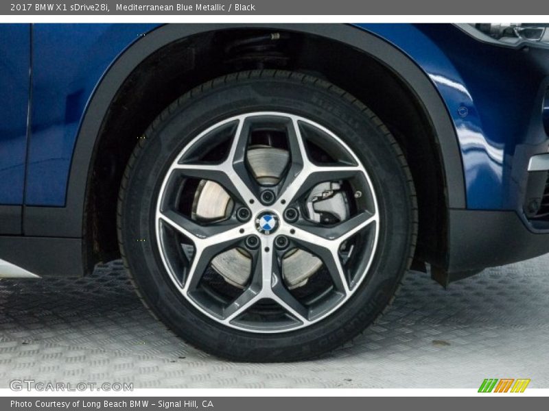 Mediterranean Blue Metallic / Black 2017 BMW X1 sDrive28i