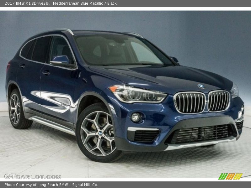 Mediterranean Blue Metallic / Black 2017 BMW X1 sDrive28i