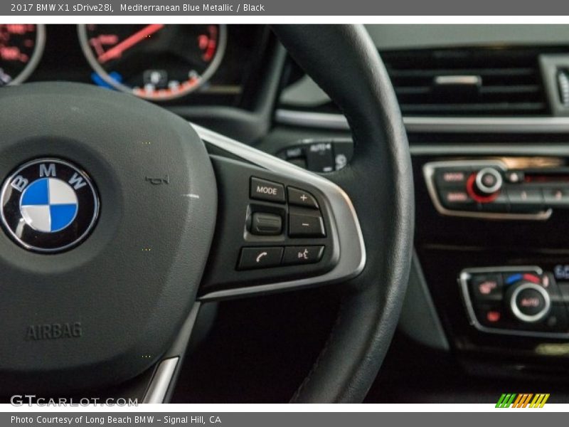 Mediterranean Blue Metallic / Black 2017 BMW X1 sDrive28i