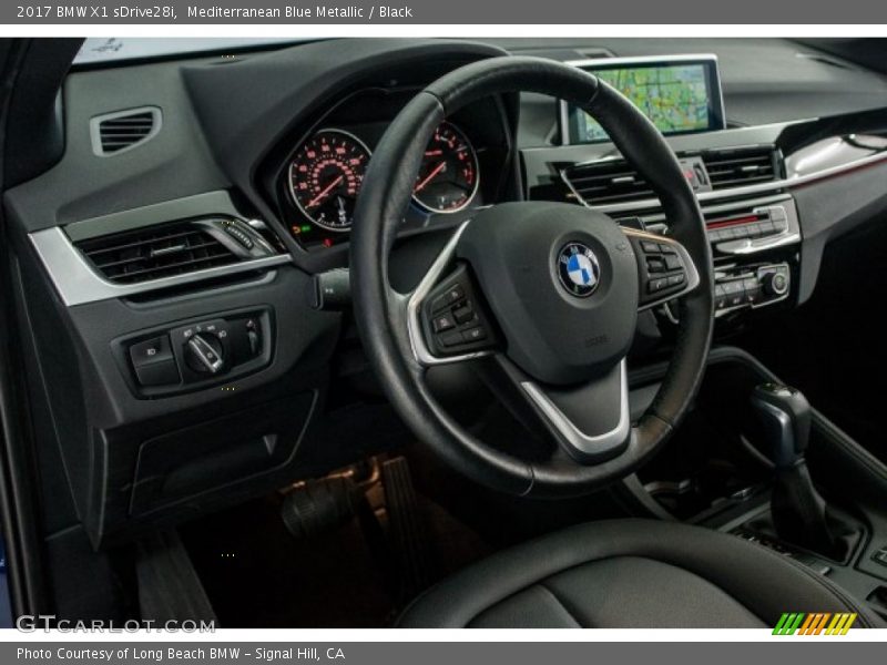 Mediterranean Blue Metallic / Black 2017 BMW X1 sDrive28i