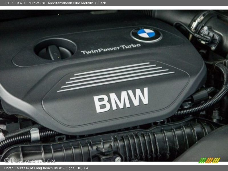 Mediterranean Blue Metallic / Black 2017 BMW X1 sDrive28i
