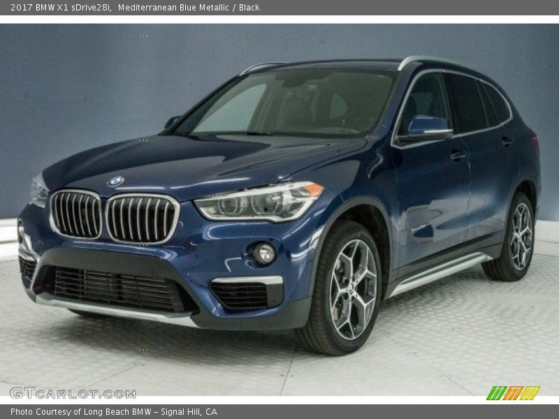 Mediterranean Blue Metallic / Black 2017 BMW X1 sDrive28i