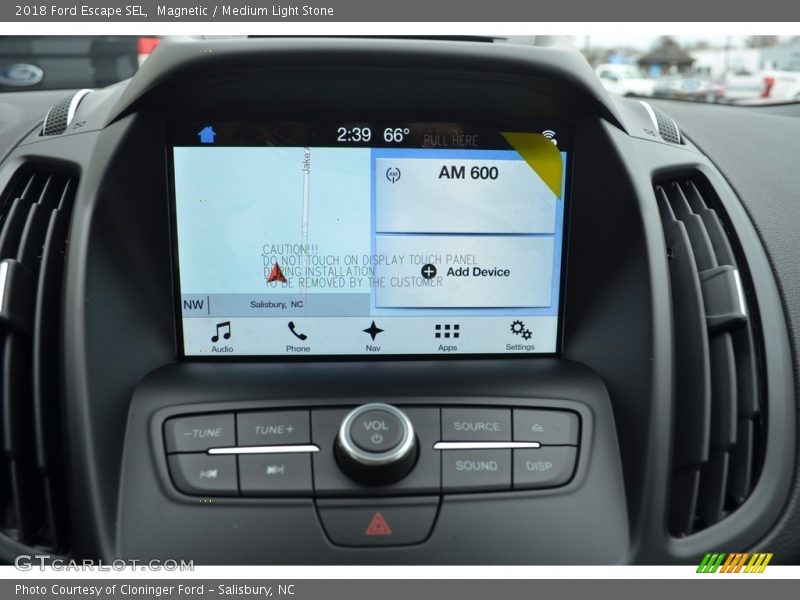Magnetic / Medium Light Stone 2018 Ford Escape SEL