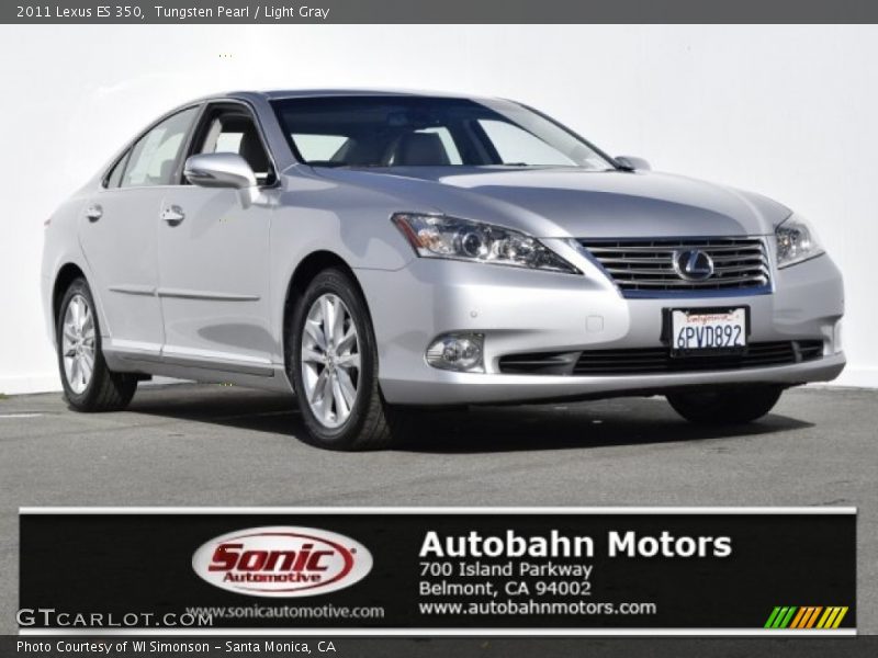 Tungsten Pearl / Light Gray 2011 Lexus ES 350